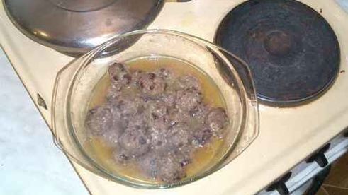 фрикадельки с печеным картофелем