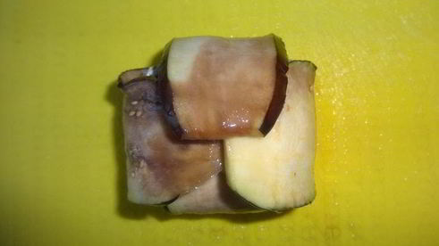 фрикадельки в баклажанных конвертах