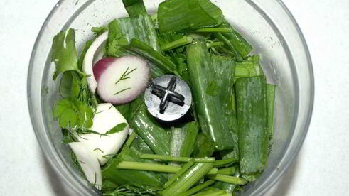 фрикадельки в картофельных сотах