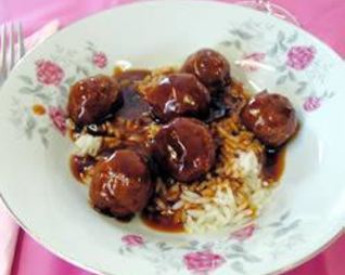 Фрикадельки в кисло-сладком соусе