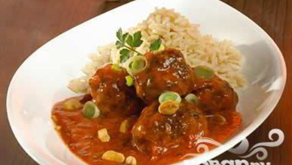 Рецепт Фрикаделек в красном карри