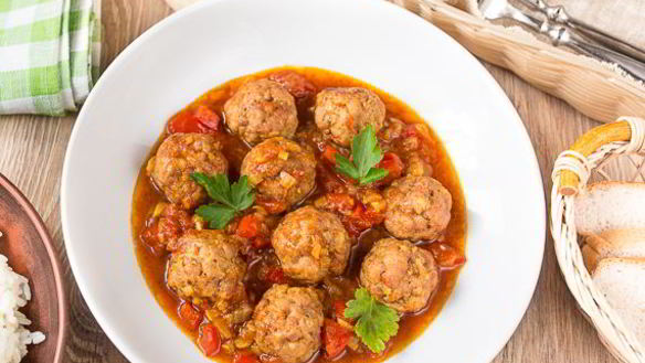 Рецепт Карри с фрикадельками и сладким перцем