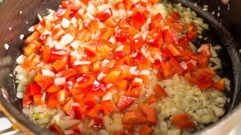 карри с фрикадельками и сладким перцем