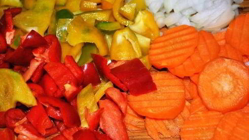 котлетки-фрикадельки с рисом и овощами