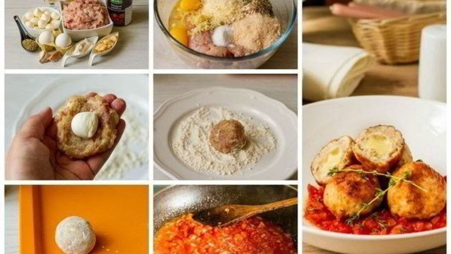 Рецепт куриных фрикаделек с моцареллой