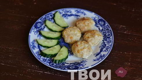 куриные фрикадельки с сыром