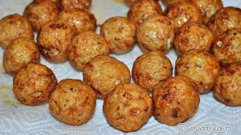 куриные фрикадельки во фритюре