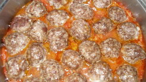 макароны с фрикадельками в духовке