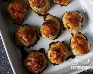 Запеченные куриные фрикадельки