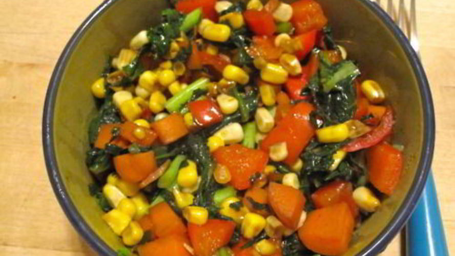 Рецепт гарнира из листовой капусты