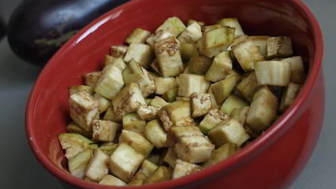 гарнир из свеклы и баклажанов