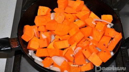 гарнир из тыквы со сметаной к мясу