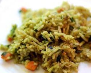 Басмати рис со шпинатом