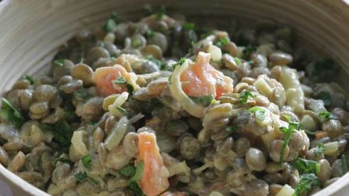 чечевица со сливками и имбирем