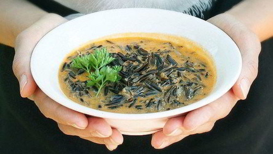 Рецепт дикого риса в кокосовом соусе