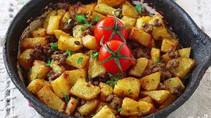 Рецепт картофеля с фаршем