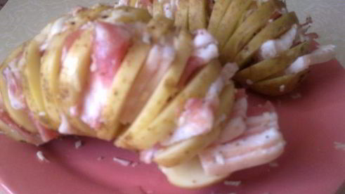 картофель с грудинкой