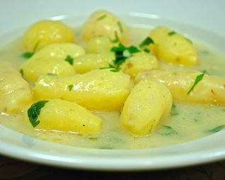 Картофель с петрушкой