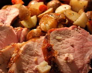 Картофель со свининой