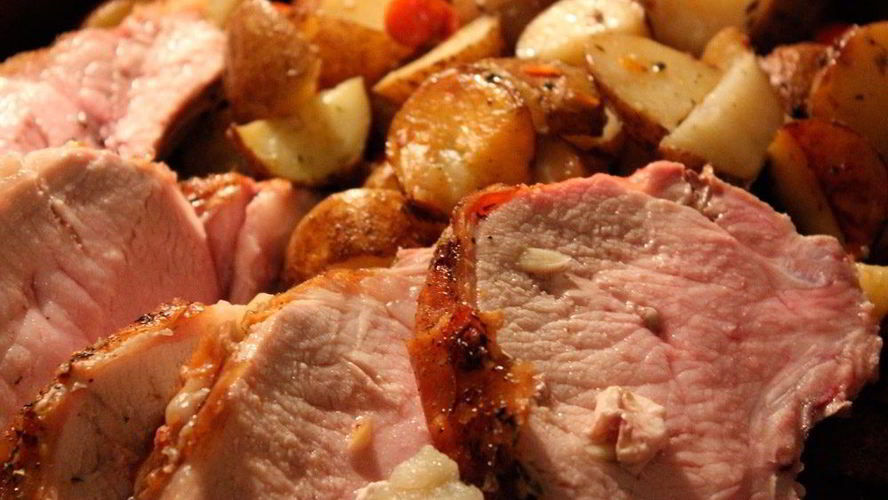 Рецепт картофеля со свининой