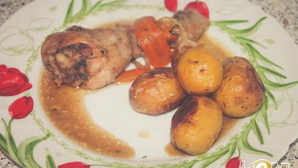 Рецепт Картофеля в рукаве со сливочным маслом