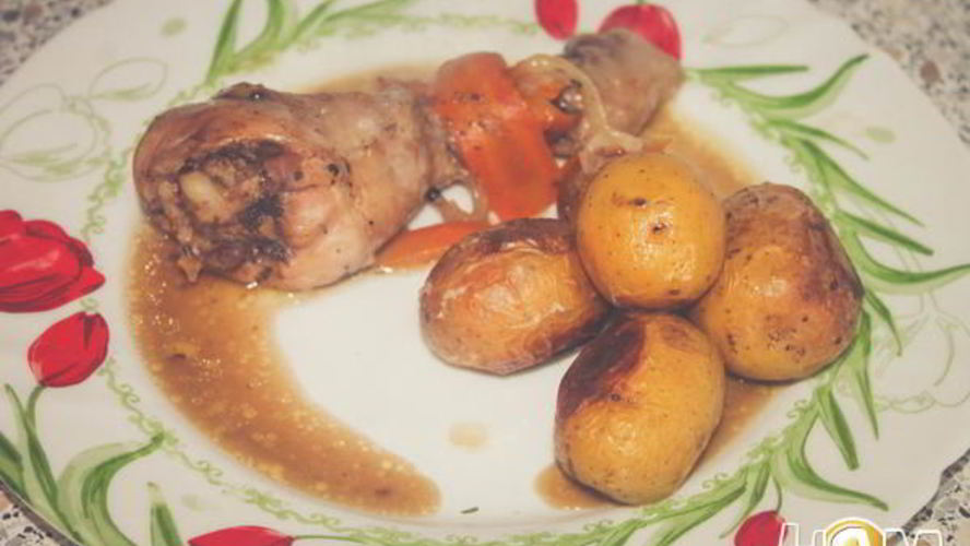 Рецепт картофеля в рукаве со сливочным маслом