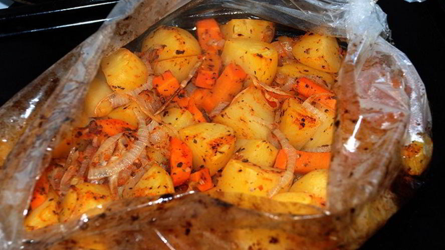 Рецепт картофеля в рукаве