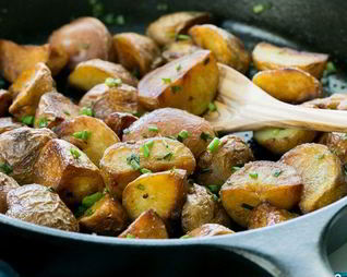 Молодой картофель обжаренный