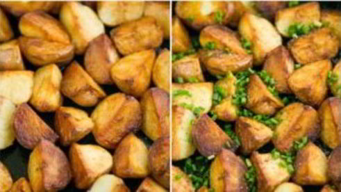 молодой картофель обжаренный