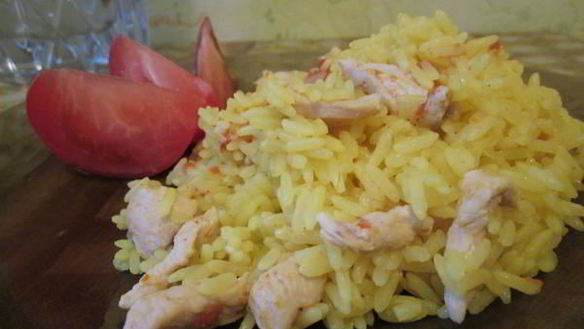 Рецепт Пикантного риса с курицей
