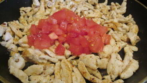 пикантный рис с курицей