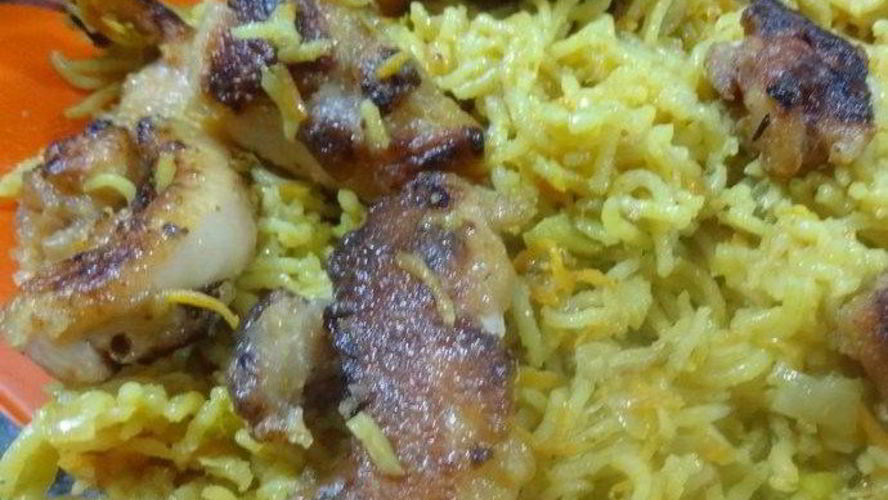 Рецепт риса карри в кокосовом молоке с курицей по-анирийски