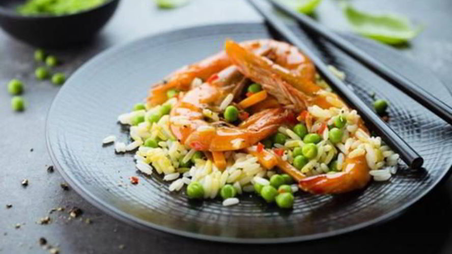 Рецепт риса с карри и креветками