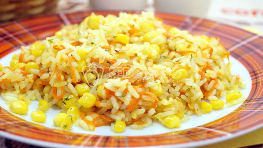 Рецепт риса с кукурузой