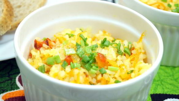 Рецепт Риса с овощами на сковороде