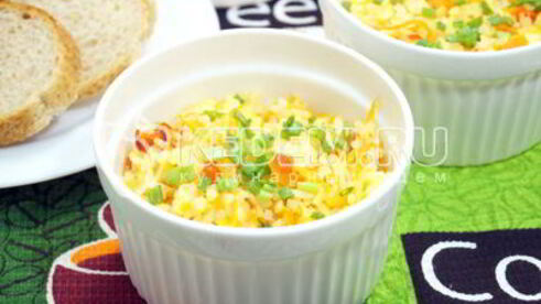 рис с овощами на сковороде