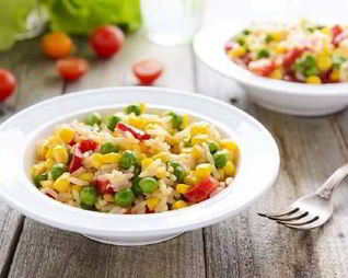 Рис с овощами по-гречески