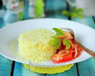 Шафрановый рис в мультиварке