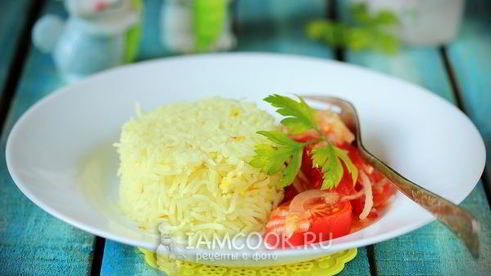 шафрановый рис в мультиварке