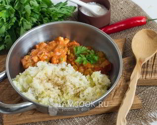 Сырный рис с кабачками