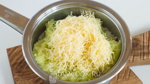 сырный рис с кабачками