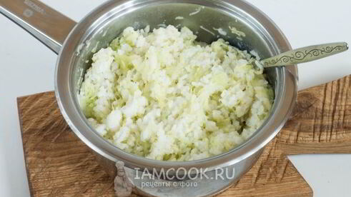 сырный рис с кабачками