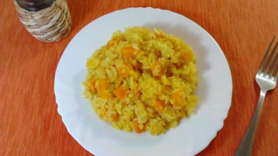 Рецепт тушеного риса с тыквой