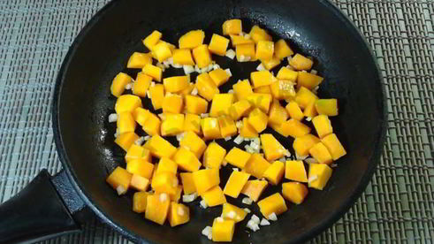 тушеный рис с тыквой