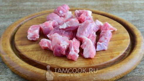 жареная картошка с мясом и грибами