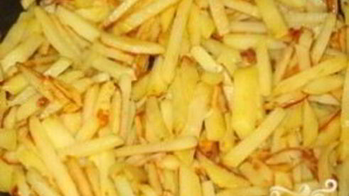жареная картошка с шампиньонами