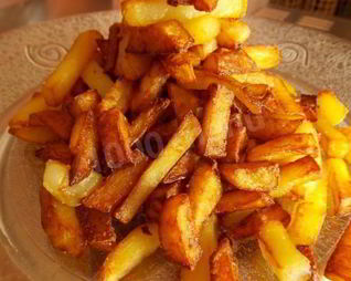 Жареная на оливковом масле картошка