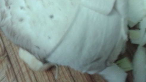 жареный картофель с грибами