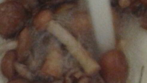 жареный картофель с грибами