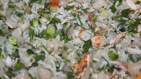 долма с филе морского окуня